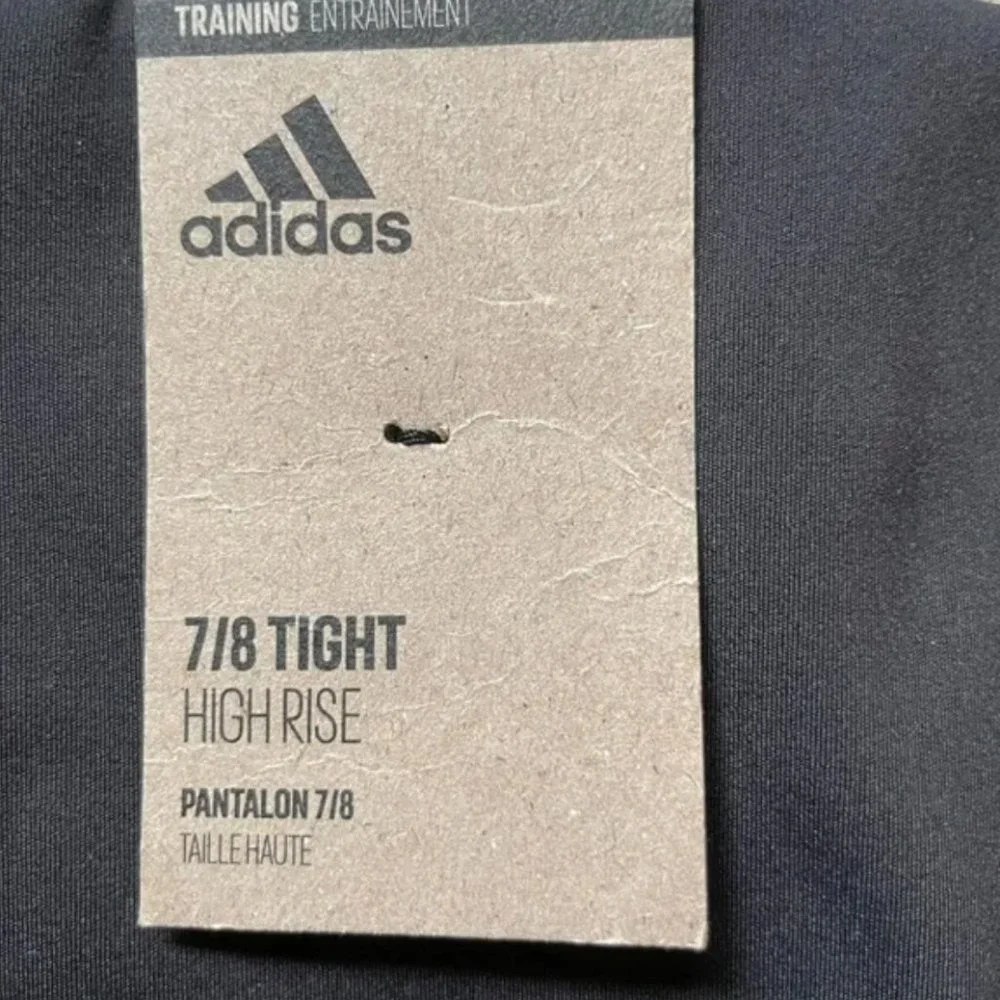 NWT Adidas Womens Training 7/8 High Rise Tight Black‎ Medium